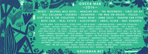 Green Man 2014 line up