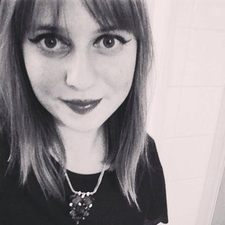 black and white photo of Ellie Philpotts