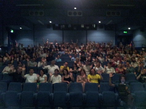 Audience in cinema one