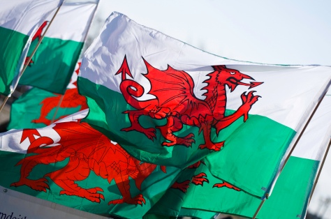 welsh flags