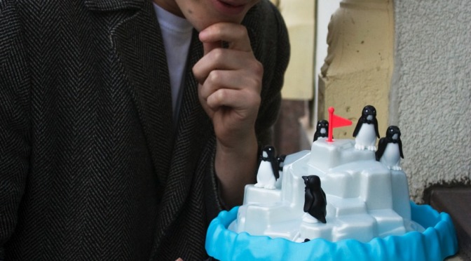 “Penguin on a down slope” – Tim