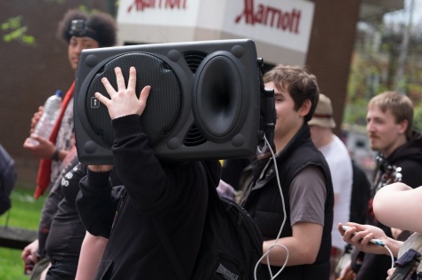 Cardiff City Centre, Cardiff, Wales, May 7, 2016: Cardiff CSC (Cannabis Social Club) organises the 6th Annual March through City Centre, in protest against the prohibition of Cannabis. Those participating are demanding the legalisation of cannabis for medical and recreational purposes. © Daniel Damaschin