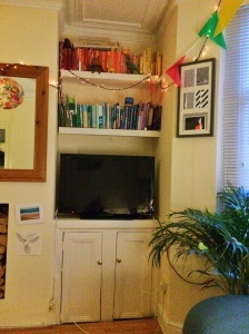 My bookshelves are rainbow colour coded. And?