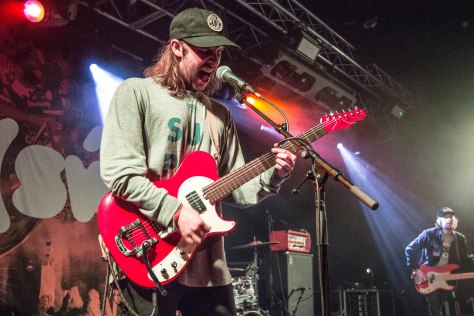 Lead singer and guitarist of Black Foxxes, Mark Holley, performing in Tramshed, Cardiff on Saturday 22nd October.