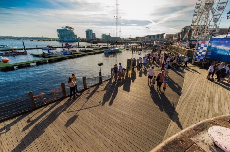 Cardiff Bay harbour view