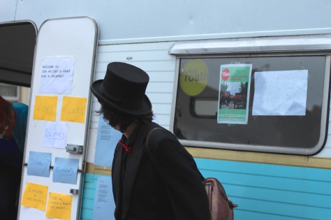 road block event, made in roath festival