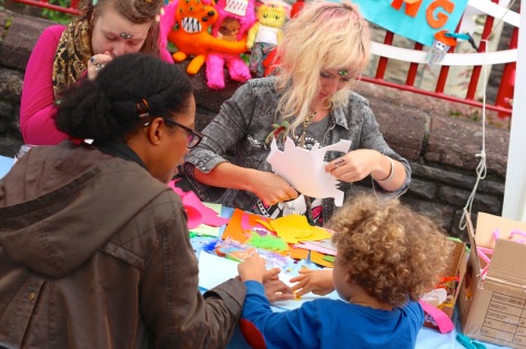 road block event, made in roath festival