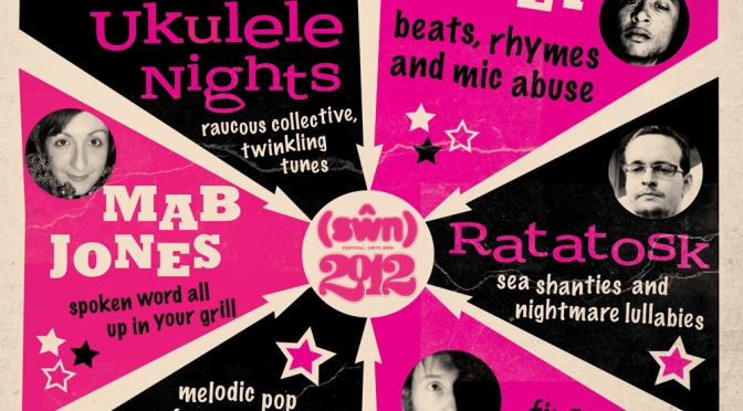 The We Are Cardiff stage at Swn Festival 2012: presenting Mab Jones